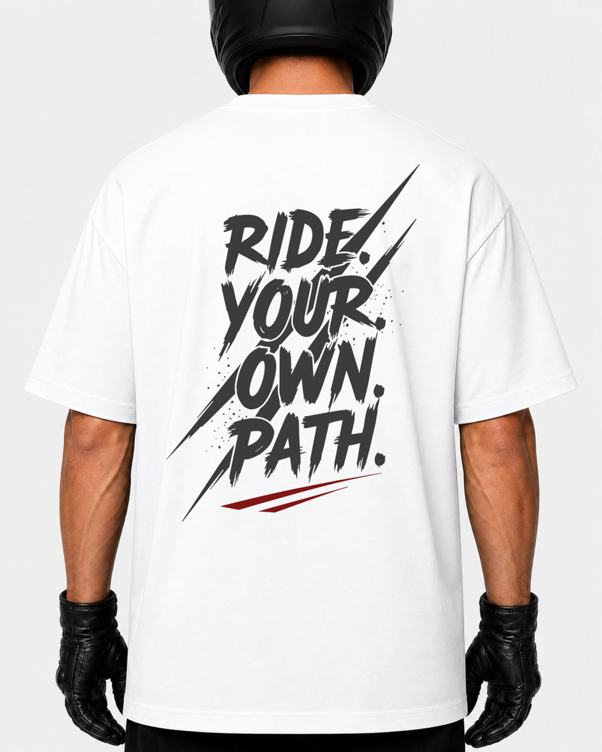 T-shirt BLACK ROAD WHITE — Ride Your Own Path