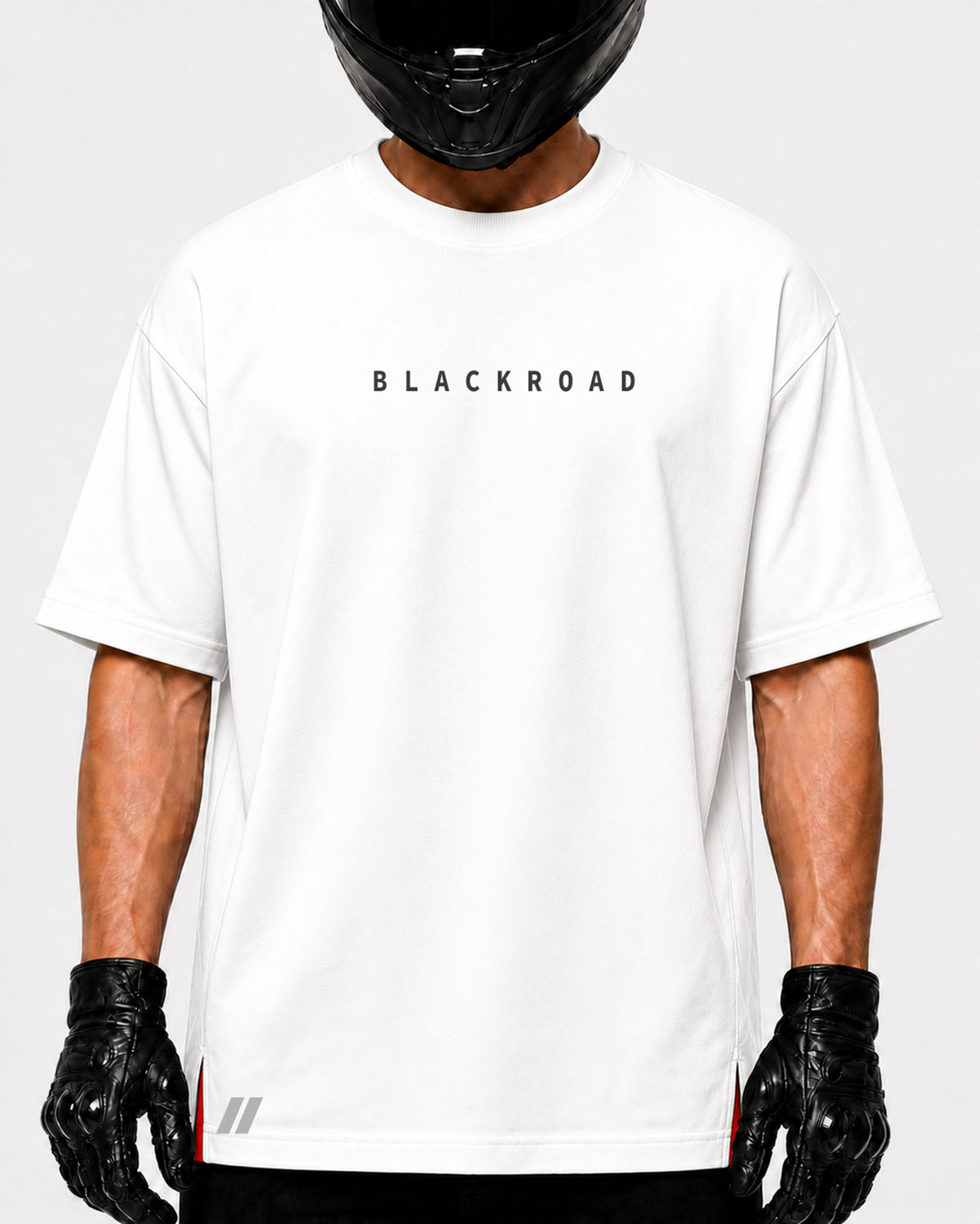T-shirt BLACK ROAD WHITE — No Destination