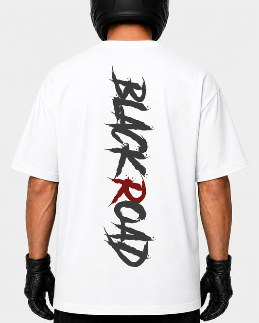 T-shirt BLACK ROAD WHITE — Brush