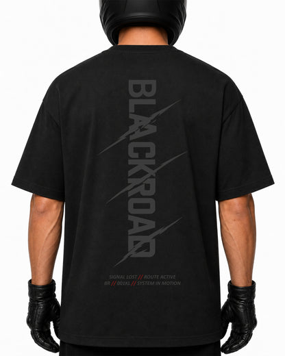 T-shirt BLACK ROAD BLACK — Signal Lost