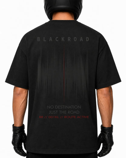 T-shirt BLACK ROAD BLACK — No Destination