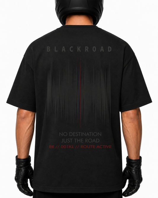 T-shirt BLACK ROAD BLACK — No Destination